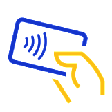 Icon of a contactless card