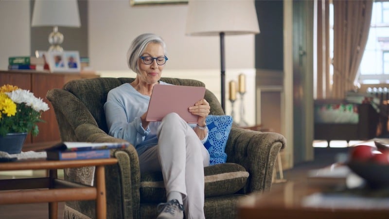 woman sitting in chair