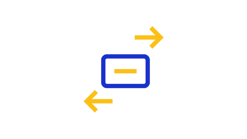 Card transfer icon